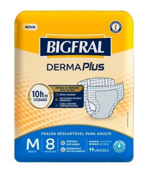 Fralda Adulto Bigfral Derma Plus M