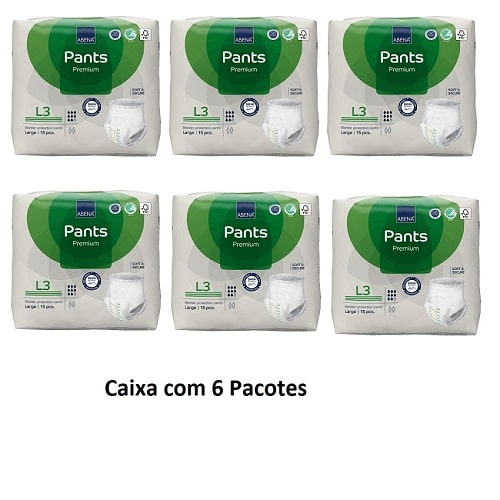 Roupa Íntima  Abena Pants L3 (2.400 ml) – (CAIXA com 6 Pcts)